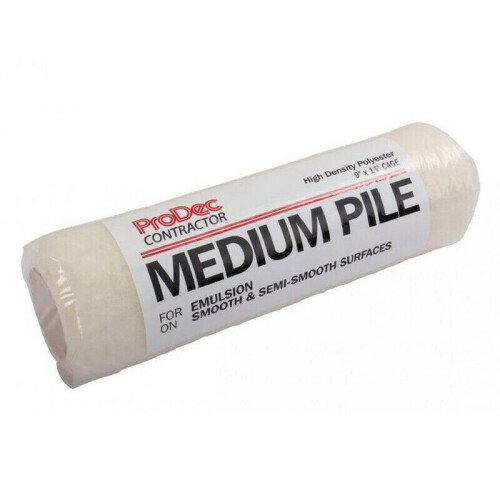 ProDec Contractor 9" x 1.75" Medium Pile Polyester Cage Sleeve Roller Emulsion 1