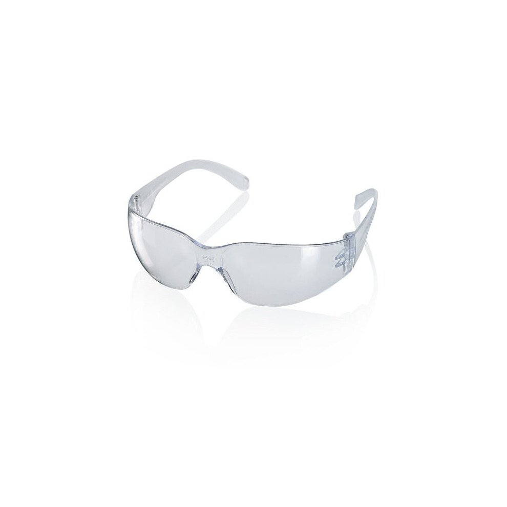 (Clear) Traders Ancona Safety Glasses Specs 10 Pair Pack