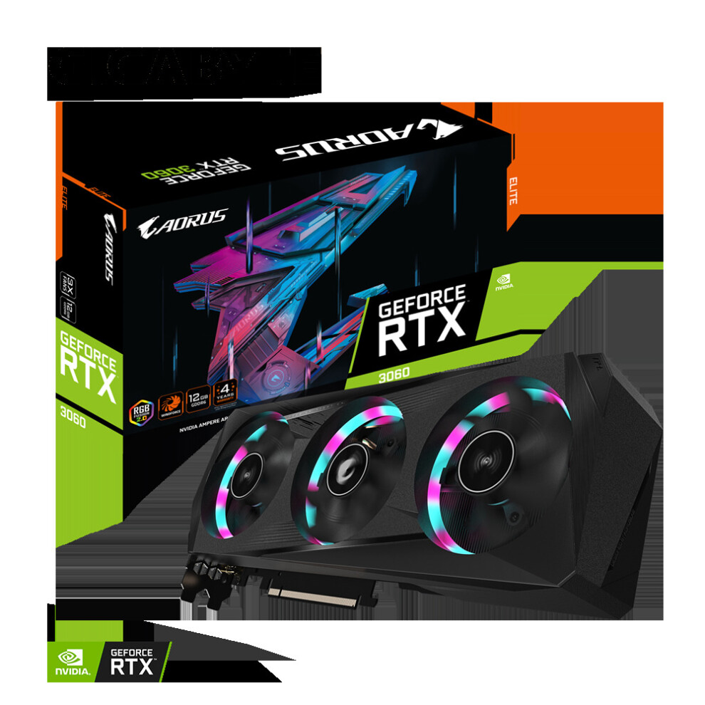 Gigabyte GeForce RTX 3060 GV-N3060AORUS E-12GD 2.0 GDDR6