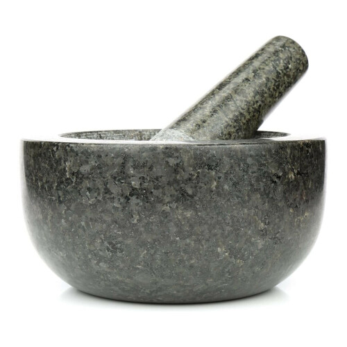 Pestle and Mortar Set Durable Natural Granite Stone Spice Herb Crusher 2