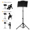 Atril Ajustable Para Orquesta TrÃpode Con Luz LED Bolsa Clip 4