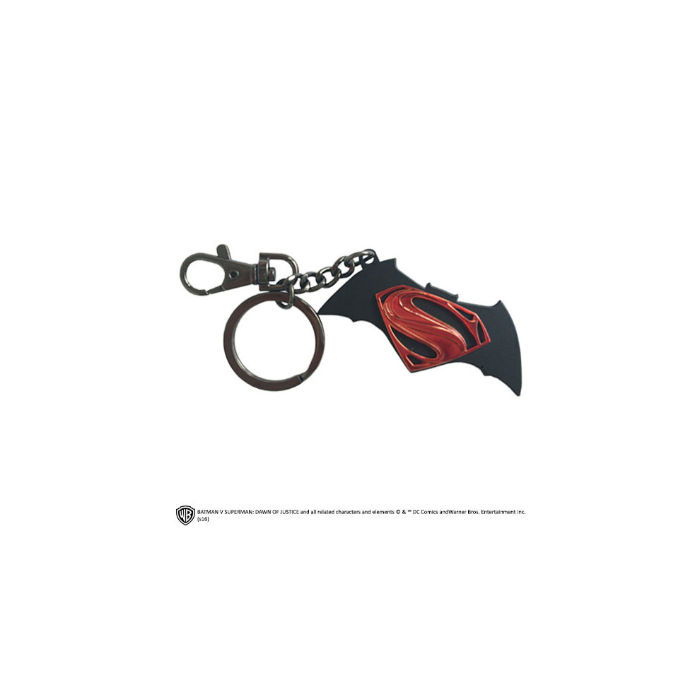 Noble Collections Unisex Batman Vs Superman Logo Keychain