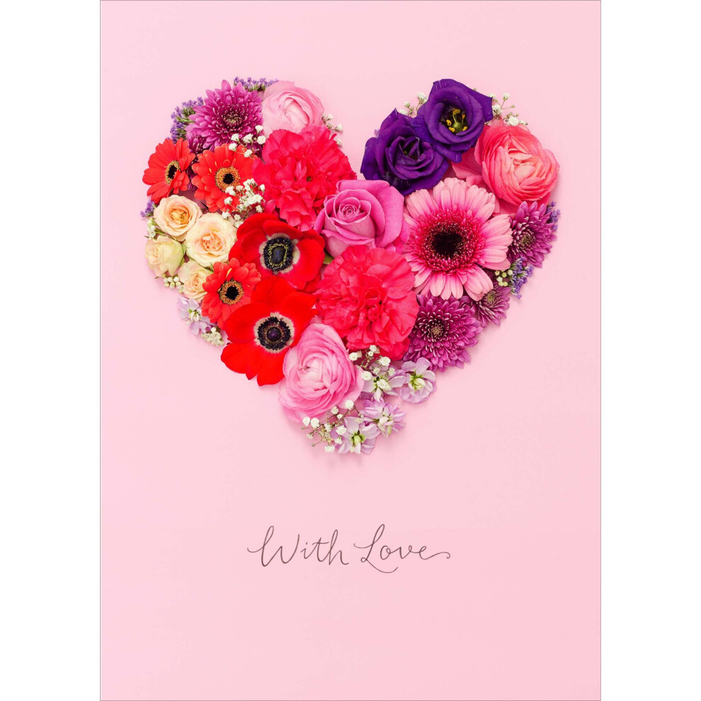 Flower Heart With Love Birthday Greeting Card Into The Meadow Range Cards