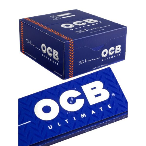 OCB Slim Ultimate King Size Rolling Papers - 50 Packs (Full Box)