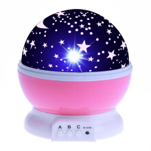 (01) Projecteur ciel étoilé, lune et galaxie - Veilleuse pour chambre, projecteur tournant, lampe LED pour bébé