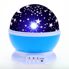 (02) Projecteur Ciel Étoilé, Lune et Galaxie - Veilleuse de Nuit pour Chambre - Projecteur Rotatif pour Berceau - Lampe LED pour Bébé