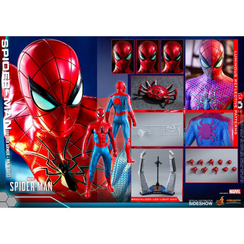 Hot Toys ειδώλιο Hot Toys VGM43 - Marvel Comics - Marvel's Spider-Man - Spider-Man Spider Armor MK IV Suit Version 2