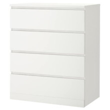 Ikea MALM Chest of 4 drawers, white 80x100 cm