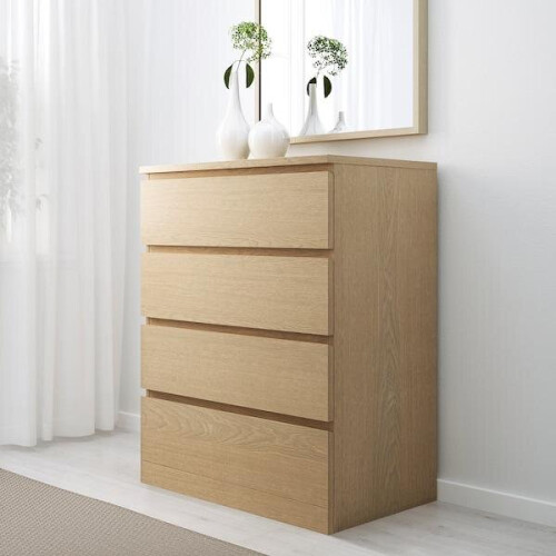 malm white oak dresser IKEA Wooden Overlays Panels for Transformation Artvoom also from various angles Ikea Malm 6 Drawer Dresser