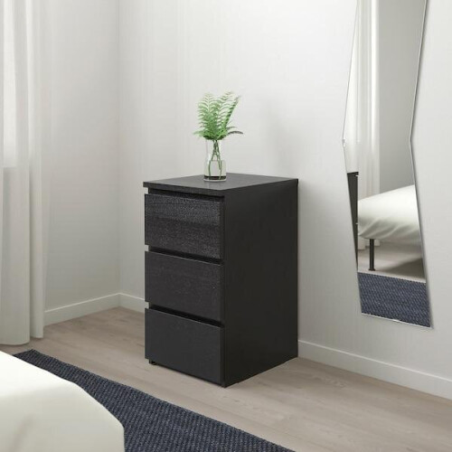 Malm deals nightstand brown