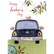 Happy Father's Day Card Dad's Taxi Just To Say Embellished Greeting Cards