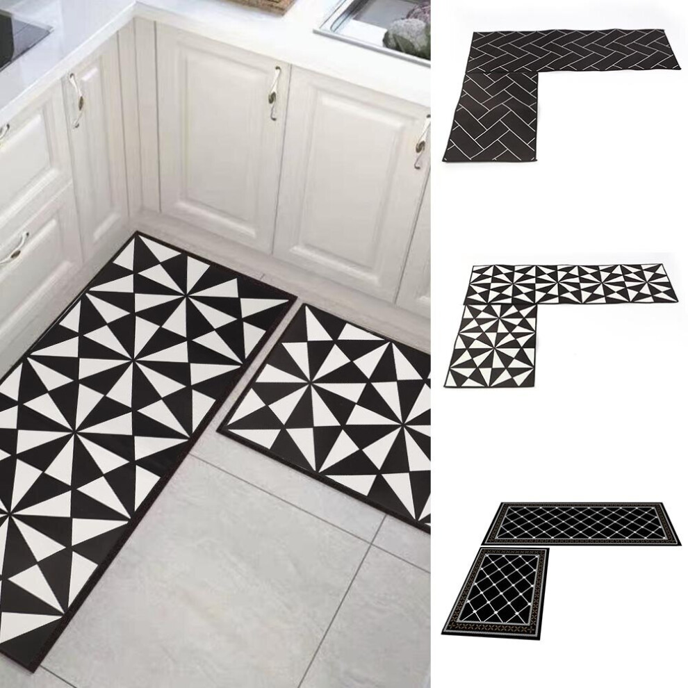 2X  Bathroom Rug Kitchen Carpet Floor Mat