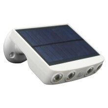 (White) LED Solar Powered Security Light with PIR Motion Sensor Wall Lamp