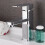 Square Basin Mixer Tap Faucet Chrome Brass Single Handle 13