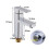 Square Basin Mixer Tap Faucet Chrome Brass Single Handle 4