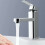 Square Basin Mixer Tap Faucet Chrome Brass Single Handle 10