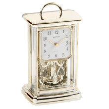 Gold Carriage Clock with Crystals from Swarovski