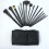 15pcs Schwarz Makeup Pinsel Set Lidschatten Puder Foundation Pinsel 5