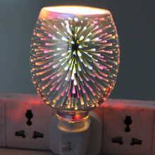 (Fireworks) 3D Mosaic Electric Plug-In LED Aroma Lamp Oil Burner Warmer Sense