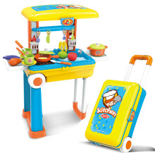 (Kitchen) Kids Toy Trolley Suitcase Doctor or Tool Workbench