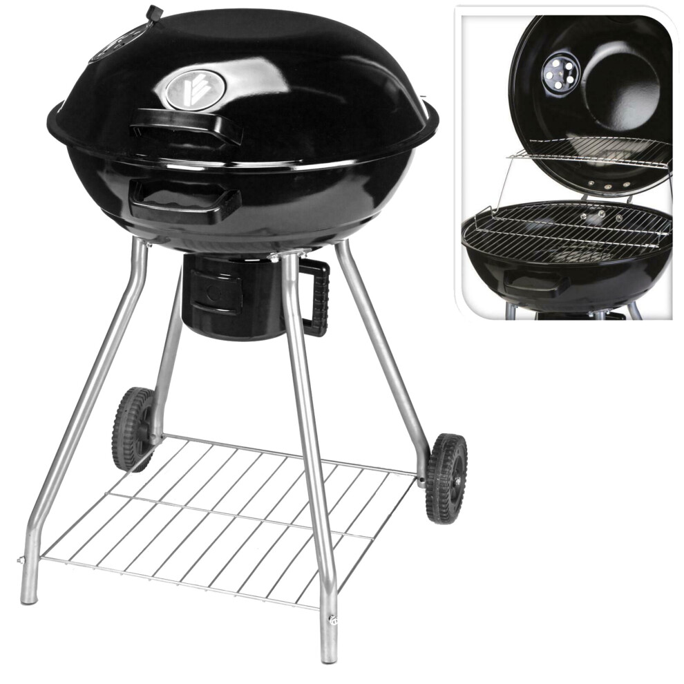 Charcoal BBQ Grill Round Barbecue Patio Outdoor Picnic Meat Fish