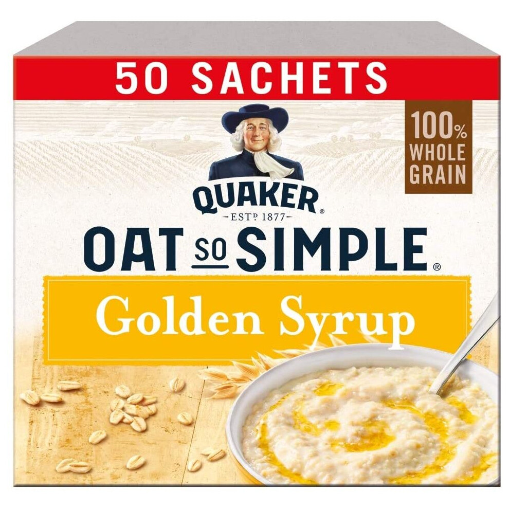 Quaker Oat So Simple Syrup Porridge 50X36g (Packaging May Vary) Golden
