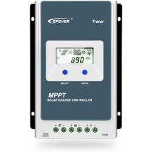 EPEVER MPPT Solar Charge Controller Tracer AN Series 10A/20A/30A/40A with 12V/24V DC Automatically Identifying System Voltage(10A)