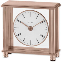 Acctim Shelford Mantel Clock, Rose Gold