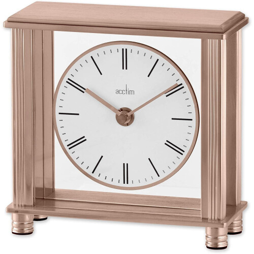 Acctim Acctim Shelford Mantel Clock, Rose Gold