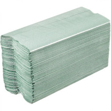 JanSan C Fold Paper Hand Towels 1Ply Green ~ 2880 Sheets