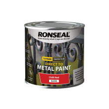 Ronseal Direct to Metal Paint Chilli Red Gloss 250ml 39193
