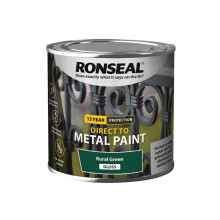 Ronseal Direct to Metal Paint Rural Green Gloss 250ml 39185