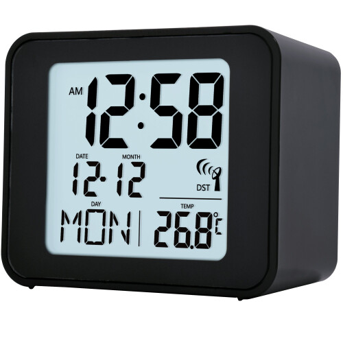 Acctim (Black) Acctim Cole Radio Controlled Alarm Clock