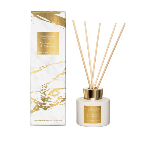 Stoneglow Cedarwood & Cypress Reed Diffuser, Luna Collection