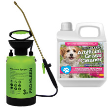 (Fresh Floral) Garden Pump Sprayer 3L & Artificial Grass Cleaner