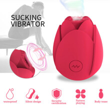 Rose clitorals stimulator for women waterproof clitoral vibrator Red