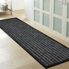 (60 x 180 cm, Grey) Heavy Duty Rubber Mat Hall Hallway Kitchen Runner UK