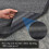 (40 x 60 cm, Grey) Heavy Duty Rubber Mat Hall Hallway Kitchen Runner UK 2