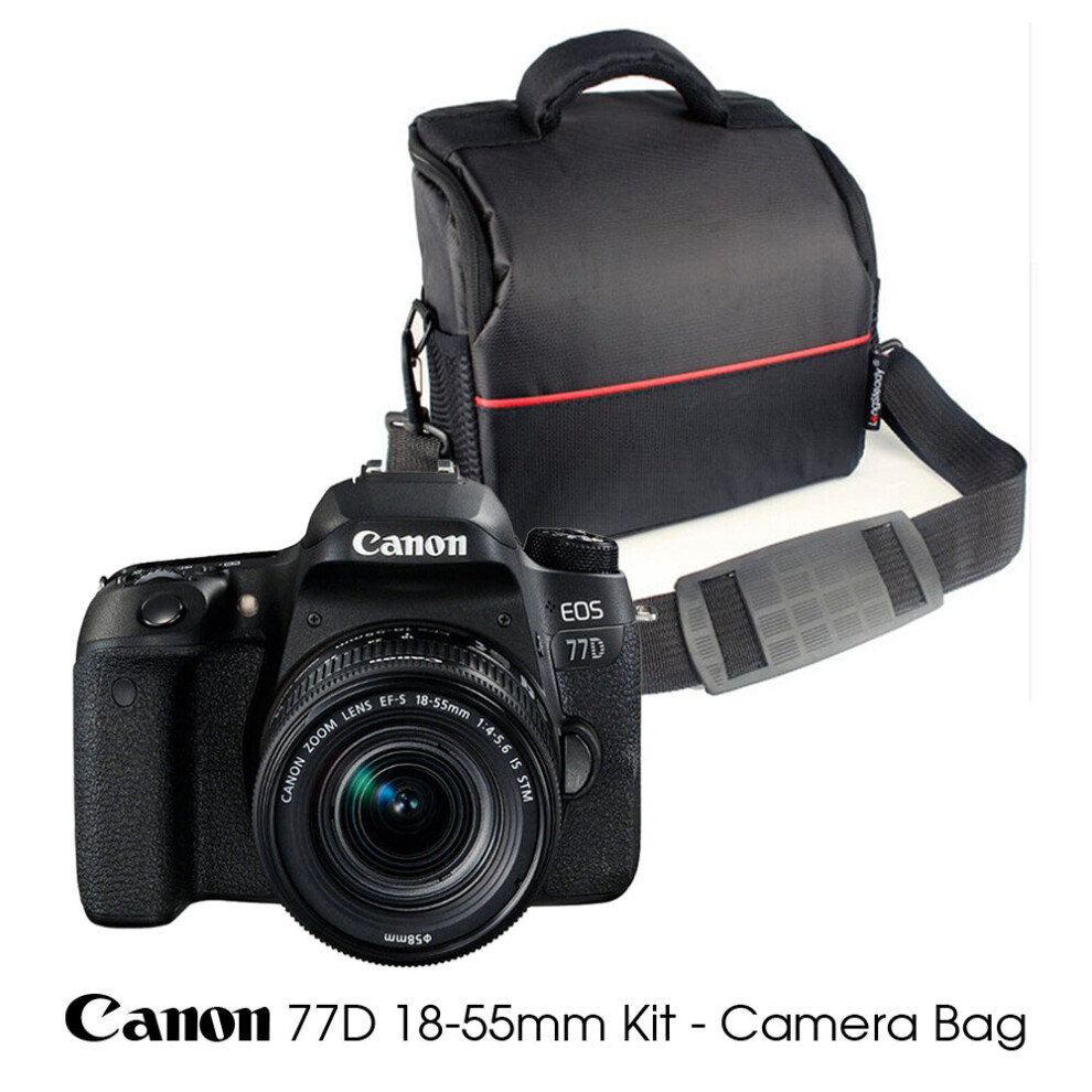 Canon Eos 77D Kit 18-55mm + Camera Bag