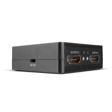 LINDY 38358 2 poorten HDMI-splitter 3840 x 2160 pixels zwart