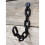 (Small, Single) Chain Link Black Cast Iron Wall Coat Hook 5