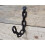(Small, Single) Chain Link Black Cast Iron Wall Coat Hook 4