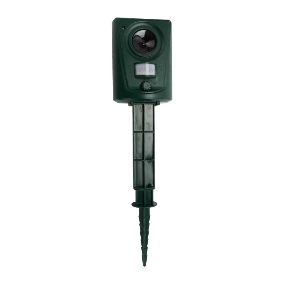 UK Ultrasonic Cat Dog Fox Pest Battery Repeller Scarer Deterrent