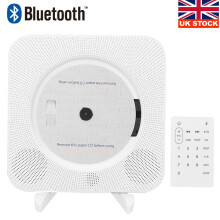 Wall-mounted CD music player FM radio Bluetooth stereo remote control