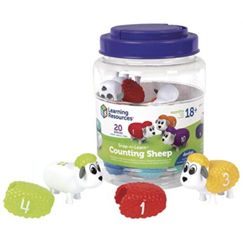 Learning Resources Learning Resources Snap-n-Learn Counting Sheep Fine Motor Counting & Sorting Toy Ages 18 mos+