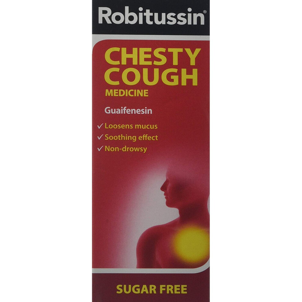 Robitussin Chesty Cough Mixture Syrup Medicine 100Ml