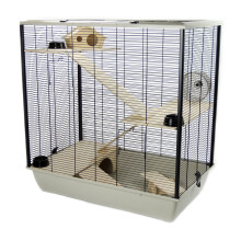 Pet Rat Hamster 78 CM Cage Plaza - Small Pet Triple 3 Tiers Grey