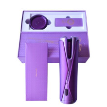 Cordless Automatic Hair Curler Electric USB Waves LCD Display Rotate Wave |Curling Irons(Purple)