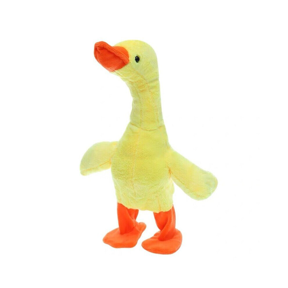 Wireless Remote Control Duck Toy RC Plush Toy Little Yellow Duck Can Walk Learn|RC  Animals