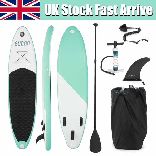 10FT Inflatable Stand Up Paddle SUP Surfing Board paddleboard kayak on OnBuy